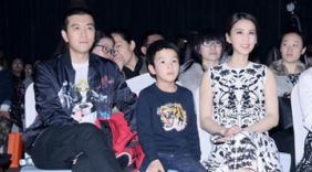 杨子台下力挺爱妻黄圣依 与儿子如复制粘贴