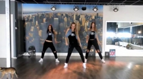 这几个美女舞蹈，跟前总少不了这个野兽