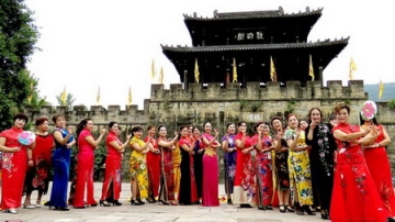 四川广元女皇故里旗袍庆国庆昭化古城秀