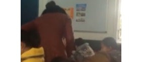 【拍客】贵阳一教师猛扇小学生并骂其贱 半分钟扇8次