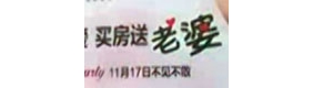 【拍客】雷人广告：买房“送”老婆引发争议