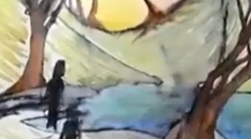 国外一艺术家高能改造女儿随手涂鸦