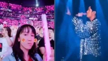 娄艺潇现身周杰伦演唱会变迷妹 现场超嗨