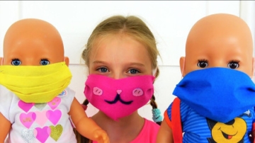 糟糕，萌娃小萝莉为何不能买东西？可是她怎么给小宝宝戴口罩？儿童亲子益智趣味游戏玩具故事