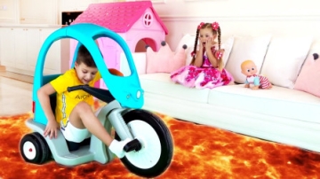 萌娃儿童益智游戏：糟糕，萌宝小萝莉的家怎么着火了？可是小正太能帮大忙吗？