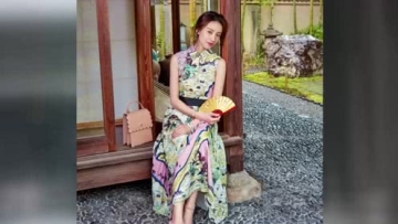 董洁漫游京都散发文艺古典美 保养得宜毫无岁月痕迹