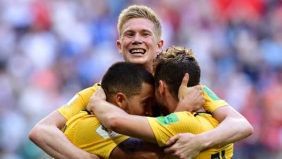 比利时2-0英格兰 默尼耶建功阿扎尔锁胜局