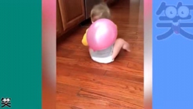 搞笑萌宝：为什么跟着我转！可爱！