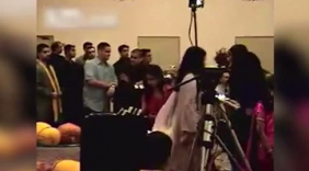 婚礼现场伴娘礼服起火