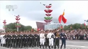 中国解放军仪仗队惊艳亮相白俄罗斯独立日阅兵