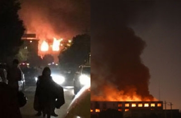 【拍客】实拍杭州一工厂连续爆炸 火光冲天至死1人