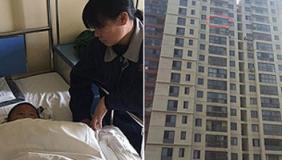 3岁男童从15楼坠落脸先着地 奇迹生还