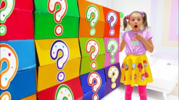 太有趣，萌娃小萝莉怎么打开魔法箱子？冒出恐龙和史莱姆玩具吗？儿童启蒙亲子益智趣味游戏玩具故事