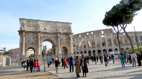 欧洲八国游：罗马露天建筑 君士坦丁凯旋门 古罗马废墟 斗兽场