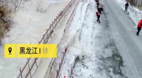 东北养路工以柔克刚，竟造出冰梯田，快来看看