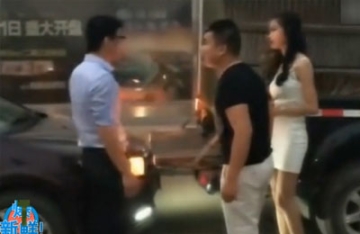 【拍客】土豪扬言放虎咬死你 运虎皮卡车遭追尾