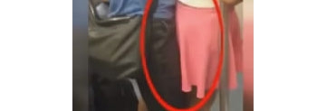 【拍客】深圳地铁现挎包男猥亵身旁女子 紧贴裙子下身猛蹭