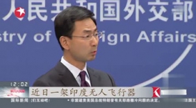 印度无人机侵入中方领空坠毁 中国外交部回应