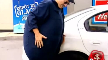 国外整人恶搞之捉弄车主