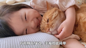 萌娃萌宠的日常，一起睡觉、玩耍#萌宠出道计划