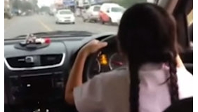 【拍客】泰9岁女童开车8公里上下学连续2年无事故