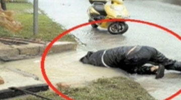 实拍“90后”小伙头扎污水排险