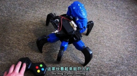 国外牛人自制遥控死亡激光侦察机器人