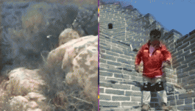 实拍:北航学生箭扣长城坠崖 现场一片尖叫声