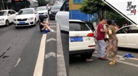 成都一女子被捆绑着从奥迪车摔下 目击者：司机还想往回拽她