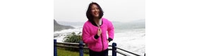 【拍客】林依婷台湾海边遭遇强风袭