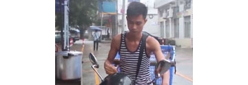 【拍客】潮汕小哥忍受病痛摆摊撑起一家