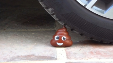 减压实验：牛人把减压球、水宝宝、橙子放在车轮下，好减压，勿模仿