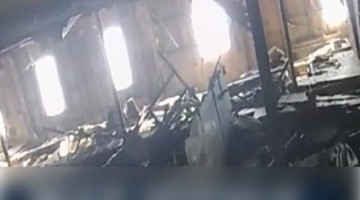 世越号沉没后内舱首次曝光：客舱几乎全部坍塌 一片狼藉