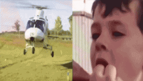 实拍美国老爸开直升机帮儿拔牙 网友表示惊呆