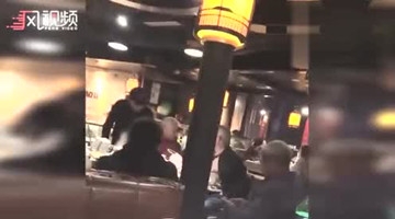 大爷餐馆爆粗吃霸王餐 自称：我的身份证是110