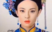 【拍客】高手在民间！网友超强手绘娘娘甄嬛！牛逼！