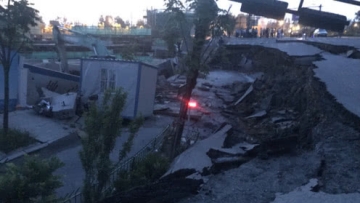 杭州发生路面塌方，系一个月内第二次