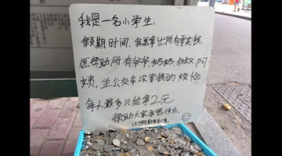 小学生拿压岁钱做公益 有成年人路过大把抓走