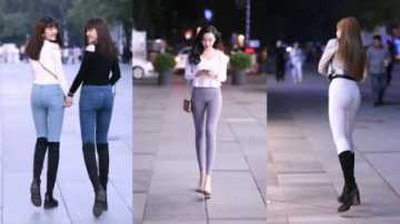 街拍美女：这么好看的双胞胎，不多见啊