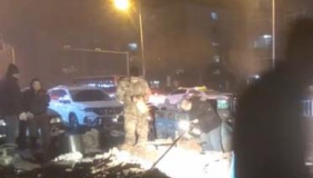 实拍热力抢修现场