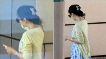 范冰冰衣着宽松凸肚明显 令网友猜疑