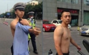 德阳脱衣交警骂人获力挺 网友：长得帅就是正义
