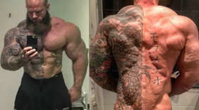 每天健身4小时，吃10斤牛肉，肌肉型男练成了“干尸人”！