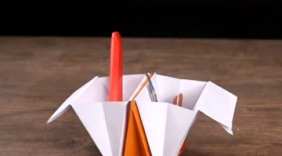 民间折纸牛人现场表演折纸绝活，会两种都算你牛