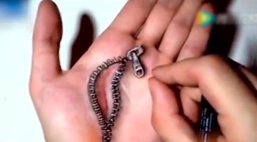 掌上作画效果诡异般的真实 “切手指”跪了！