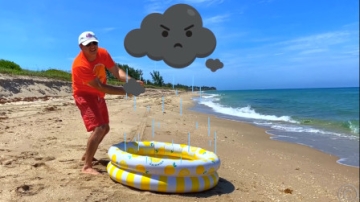 爸爸抓来乌云和太阳给小萝莉准备热水，萌娃小可爱：爸爸你太牛了