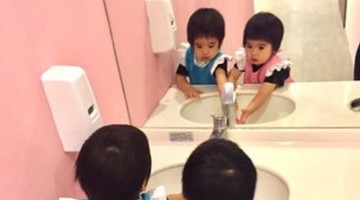 林志颖把儿子扮成“女仆”