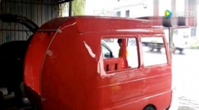 牛人用700元买来报废五菱之光，花500元改装成房车