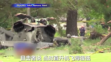 美军直升机故障坠落 一头猛栽向大树惨不忍睹
