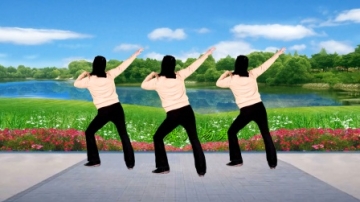 广场舞背面示范《梦里梦外都是你》甜美情歌，欢快舞步，好听好看